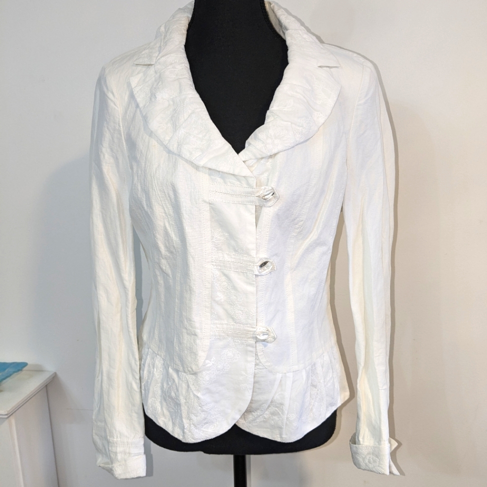 Riani Jacquard Embellished Blazer Sz 10